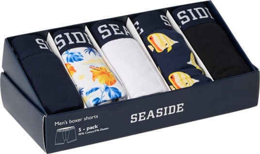 Seaside Classic Boxer Shorts 5 pack Seaside Classic Boxer Shorts 5 pack