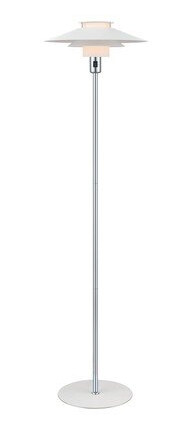 Halo Design - RIVOLI gulvlampe Ø40 hvit/krom