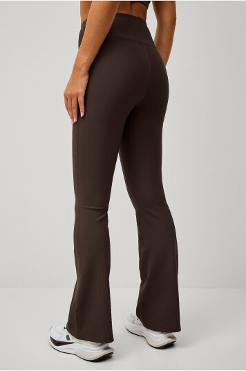 Ellos Studio Treningstights Flare Structure Tights Brun