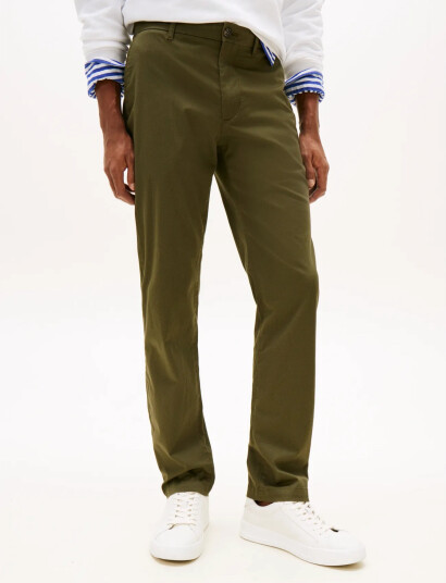 Tommy Hilfiger Denton Printed Structure Chino - Khaki green - 28 x 34 Tommy Hilfiger Denton Printed Structure Chino - Khaki green - 28 x 34