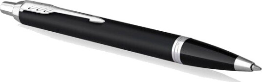 Parker IM Ballpoint Pen  Matte Svart with Chrome Trim  Medium Point with Blå Ink Refill  Gift Box