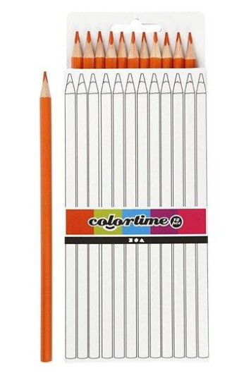 Creativ Company Triangular colored pencils Oransje 12pcs. Creativ Company Triangular colored pencils Oransje 12pcs.