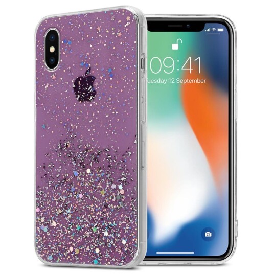 Cadorabo Deksel Til Apple Iphone X / Xs Med Glitrende Glitter