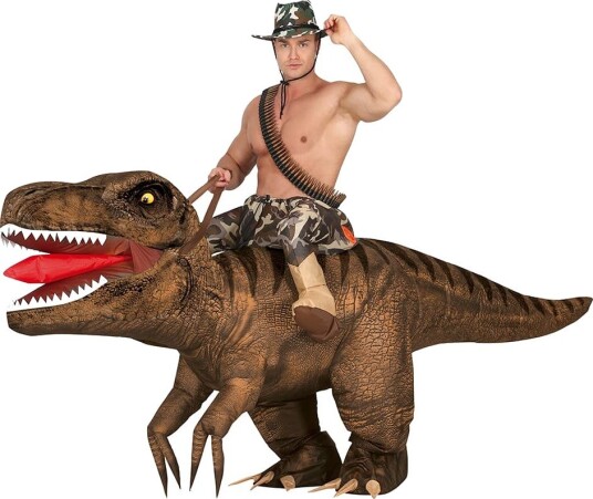 Fiesta Oppusteligt Ride On T Rex Kostume Fiesta Oppusteligt Ride On T Rex Kostume