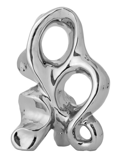 Bloomingville Vinini Deco Silver 27 CM Bloomingville Vinini Deco Silver 27 CM