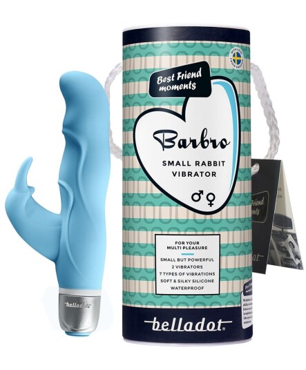 Barbro rabbit vibrator blå Barbro rabbit vibrator blå