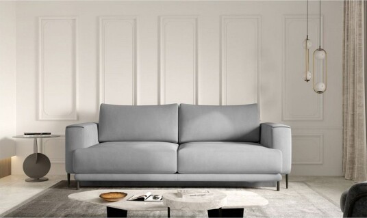 Sofa Eltap Dalia 248x84x95 cm Nube 3 Lys Grå