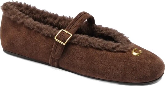 Coach Sculpted C Soft Mary Jane - CHOCOLATE - 37
