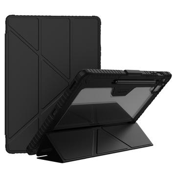 Samsung Galaxy Tab S10 FE+ Nillkin Bumper Smart Folio-etui Svart/Gjennomsiktig Samsung Galaxy Tab S10 FE+ Nillkin Bumper Smart Folio-etui Svart/Gjennomsiktig