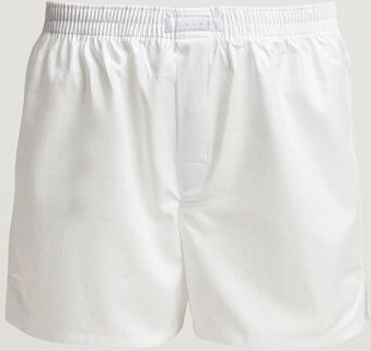 Falke Cotton Woven Boxer Shorts White