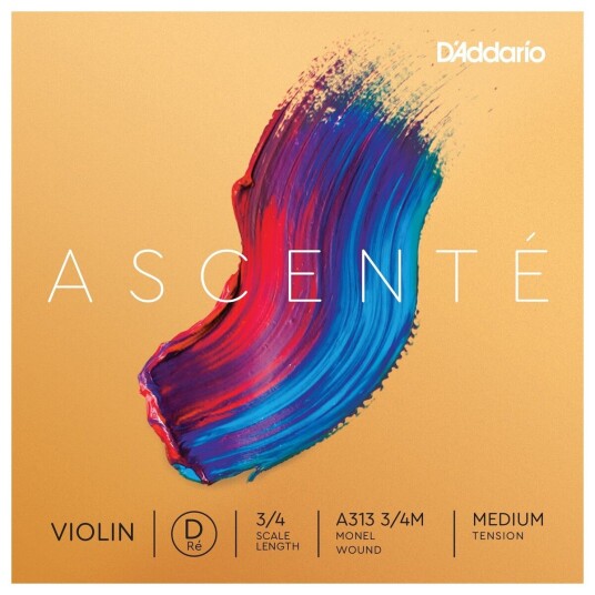 DAddario Ascenté Violin D String 3/4 Size Medium DAddario Ascenté Violin D String 3/4 Size Medium