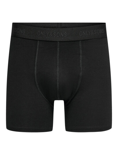 ONLY & SONS Onsfitz Solid Boxer 3Pack Noos - Black - XS ONLY & SONS Onsfitz Solid Boxer 3Pack Noos - Black - XS