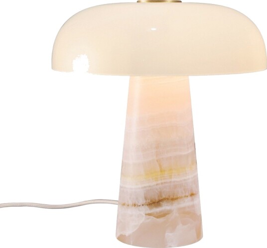 Glossy Mini Bordlampe Høyde 24 Cm Rosa