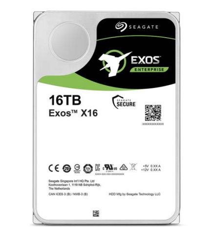 SEAGATE Exos 16TB 6Gb/s SATA 7.2K 512e/4Kn 256Mb SEAGATE Exos 16TB 6Gb/s SATA 7.2K 512e/4Kn 256Mb