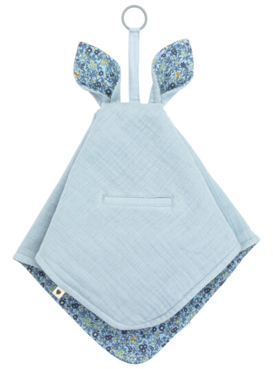 Bibs X Liberty Koseklut Smokkesnor Kangaroo Baby Blå