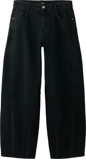 LMTD Nlfbli Dnm R Balloon L Pant Black 140