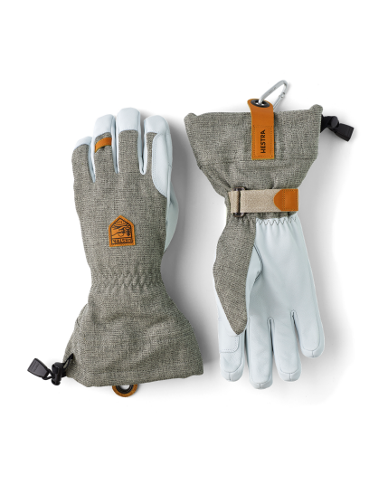 Army Leather Patrol Gauntlet 5 Finger Light grey 9