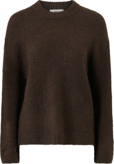 Gina Tricot Genser Crew neck knitted sweater Brun Gina Tricot Genser Crew neck knitted sweater Brun