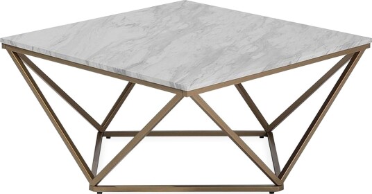 Malibu Sofabord 80 cm - Hvit