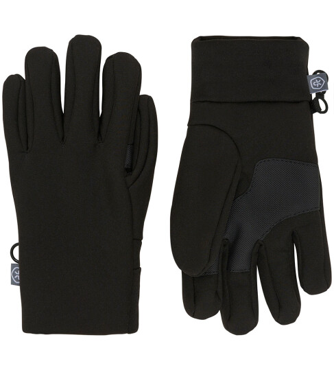 Color Kids Black Hansker Softshell 6 8 år