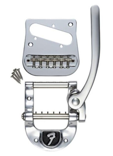Bigsby B5 For Fender Telecaster Vibrato Monteringssett, Krom