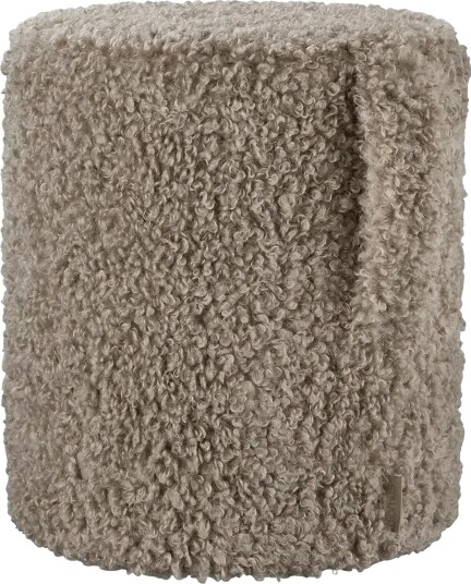 Blomus Pouf   40 Cm Ø 35 Cm   Teddy   Fungi   Beige   Ø 35CM