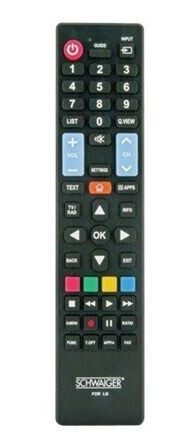 Schwaiger remote control - Svart Schwaiger remote control - Svart