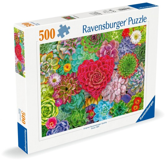 Ravensburger Puslespill 500 Brikker Succulent Love Ravensburger Puslespill 500 Brikker Succulent Love