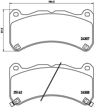 Bremseklosser BREMBO P 83 146 Bremseklosser BREMBO P 83 146