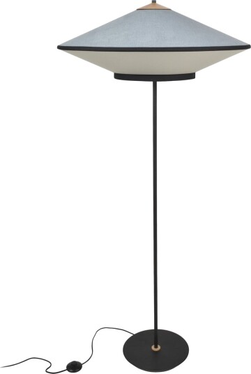 Gulvlampe Forestier Cymbal Blå Stue Stoff / Tekstil Design 150 Blå