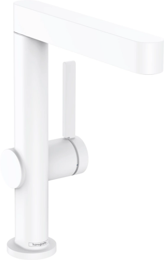Hansgrohe Finoris Servantbatteri 230 Med svingtut, m/bunnventil, Hvit Matt Hansgrohe Finoris Servantbatteri 230 Med svingtut, m/bunnventil, Hvit Matt