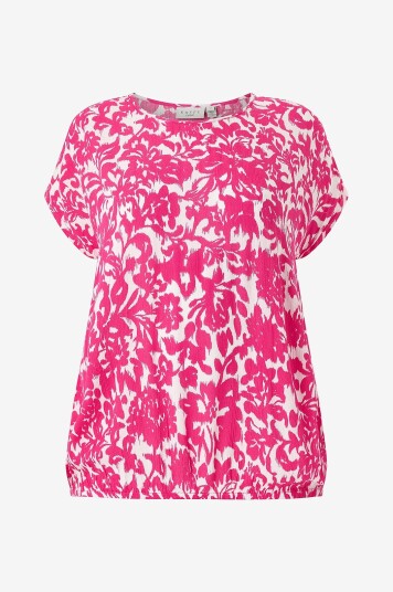 KAFFE Curve   Bluse kcVilana Ami Top SS   Rosa