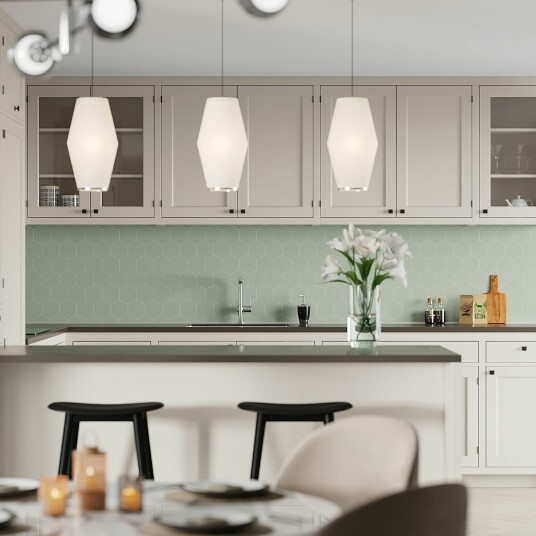 Kitchen Board Fibo 5206-KM71 EM Olive Green Hexagon