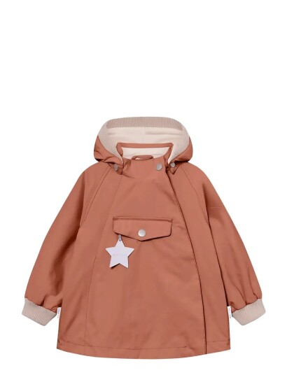 MINI A TURE Matwai Fleece Lined Jacket. Grs Orange 9M/74