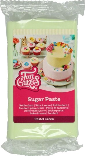 Pastellgrønn Fondant Fra Funcakes 250g Pastellgrønn Fondant Fra Funcakes 250g