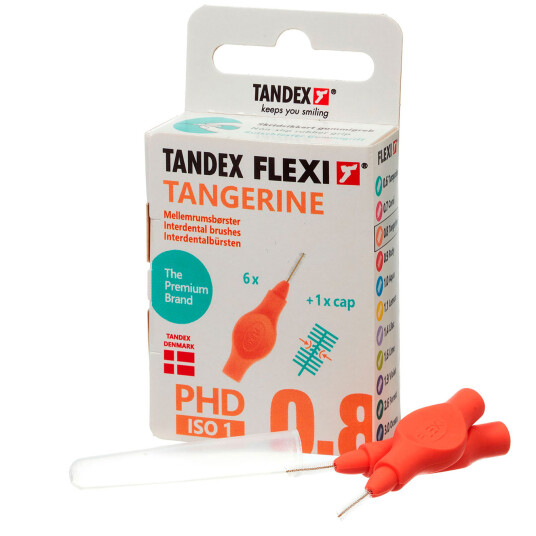Tandex Flexi Gap børster ISO 1 TANGERINE