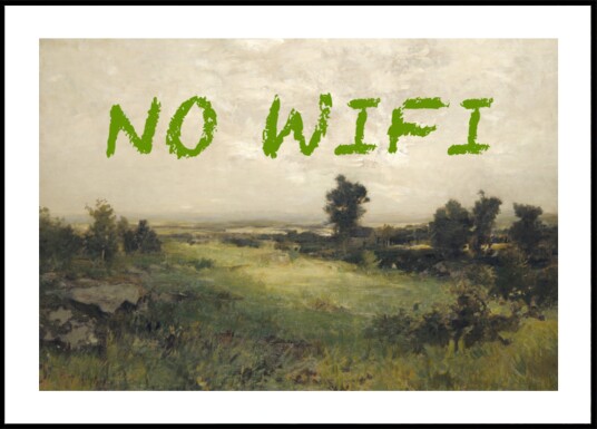 Classic Landscape No Wifi Plakat / 50x70