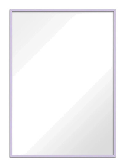 Poster & Frame Lilac Wood Mirror - Purple - 30X40CM Poster & Frame Lilac Wood Mirror - Purple - 30X40CM