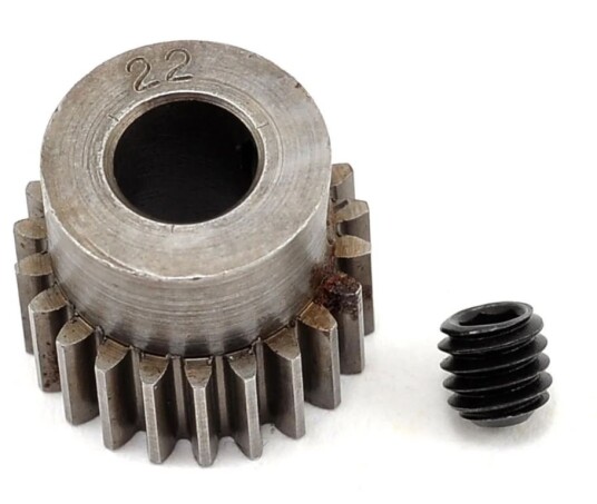 Robinson Racing 2022 48P Machined Pinion Gear 5mm Bore 22T Robinson Racing 2022 48P Machined Pinion Gear 5mm Bore 22T