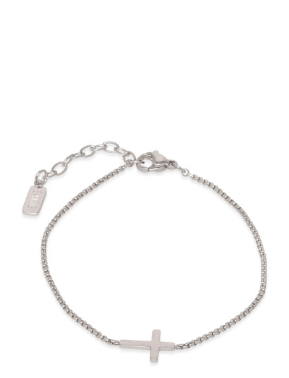 Samie Cross Bracelet Steel Silver ONE SIZE Samie Cross Bracelet Steel Silver ONE SIZE