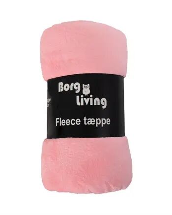Borg Living Fleeceteppe Pink 150x200 cm Ekstra myk og fin
