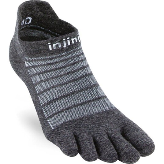 Injinji Run Lightweight No-Show Wool Slate XL