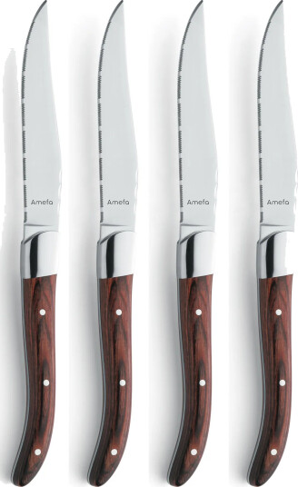 Amefa Royal Steak grillkniv 4 pk Brun i treboks
