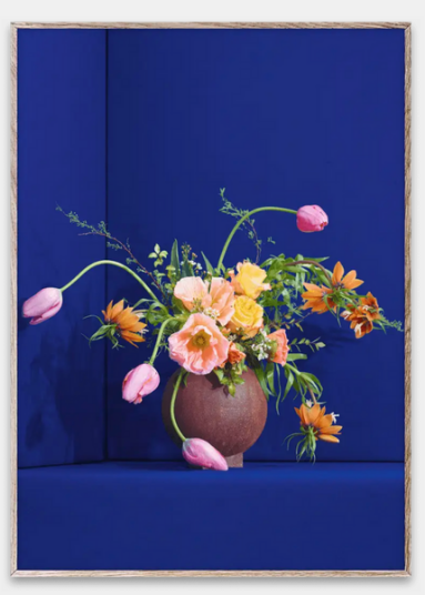 Paper Collective Blomst 01 / Blue 50 x 70 cm