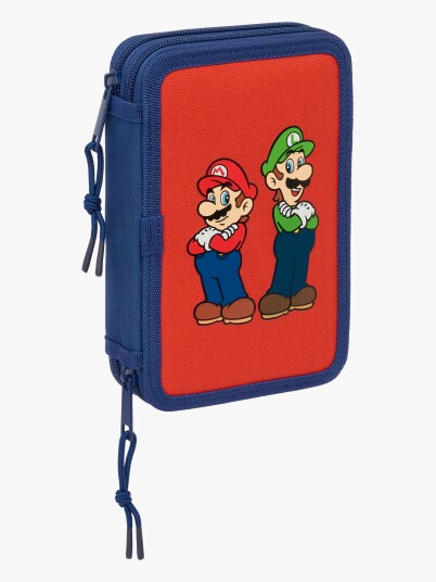 Super Mario Fylt Trippelpennal 37 Deler Svart