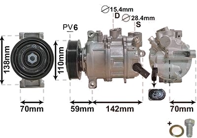 AC-kompressor VAN WEZEL 0300K401