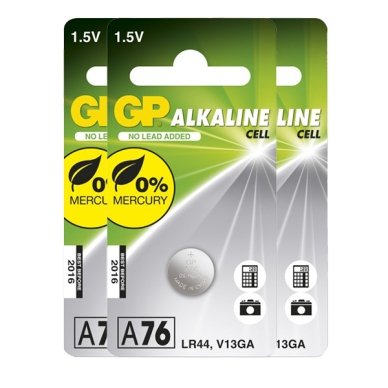 GP 76A-C1 / LR44 / LR1154 / AG13 (3-pakk)