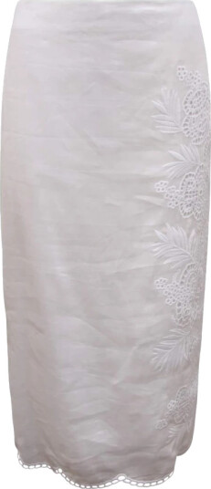 Max Mara Dame Skjørt Hvit S,