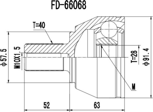PROCARO 77-FO-610 Drivledd