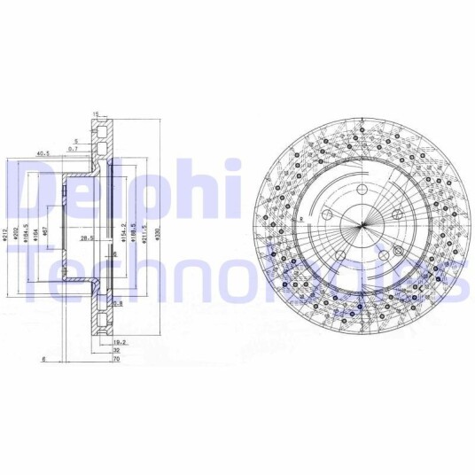 Bremseskive DELPHI BG3827
